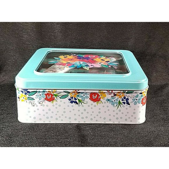 Pioneer Woman Tin napkins cake candles & server - Picture 3 of 8